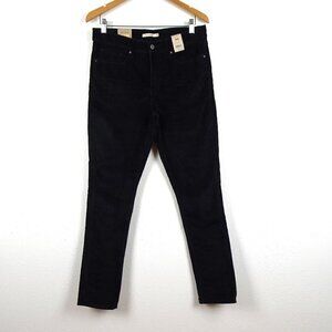 Levi's 311 Shaping Skinny Jeans Women's Size 31x30 Black Corduroy Stretch Cords